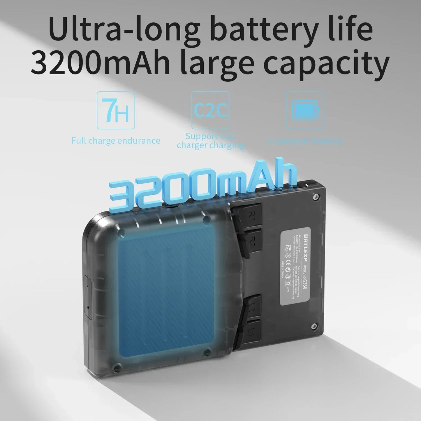 AMPOWN G350 Handheld Game Players Portable Game Console 3.5 Inch IPS Retro Video Game Consolas 3200mAh