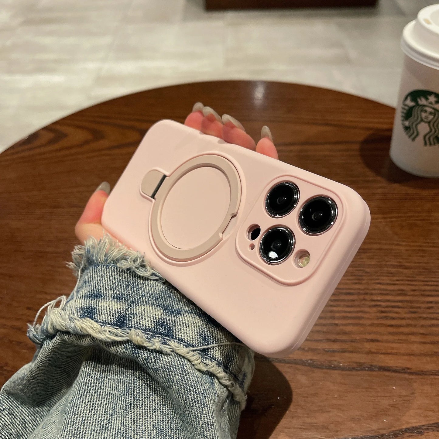 Liquid Magnetic Stand Phone case