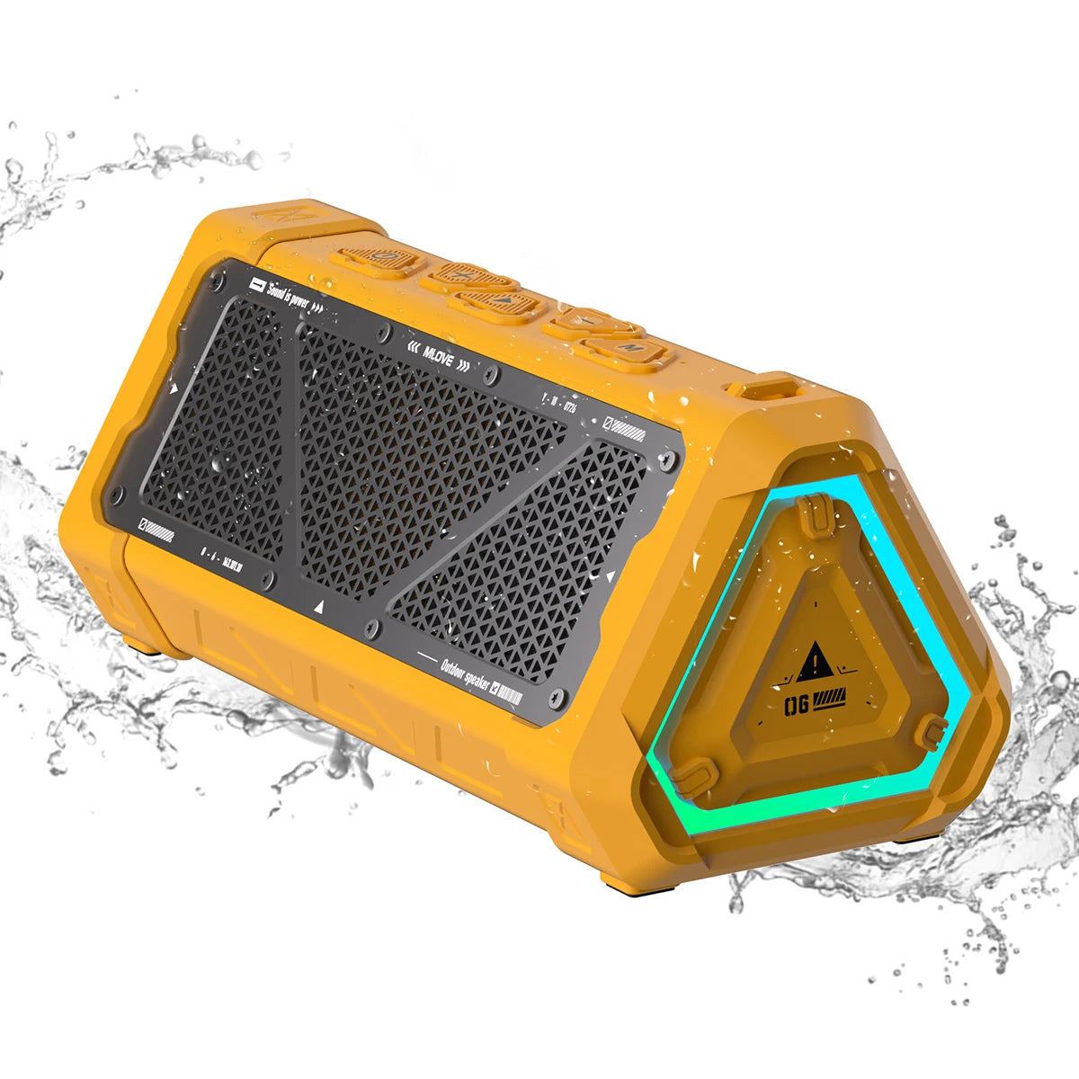 MLOVE P3 Outdoor Bluetooth Speaker, 40W Output Power Bluetooth 5.3 Speaker