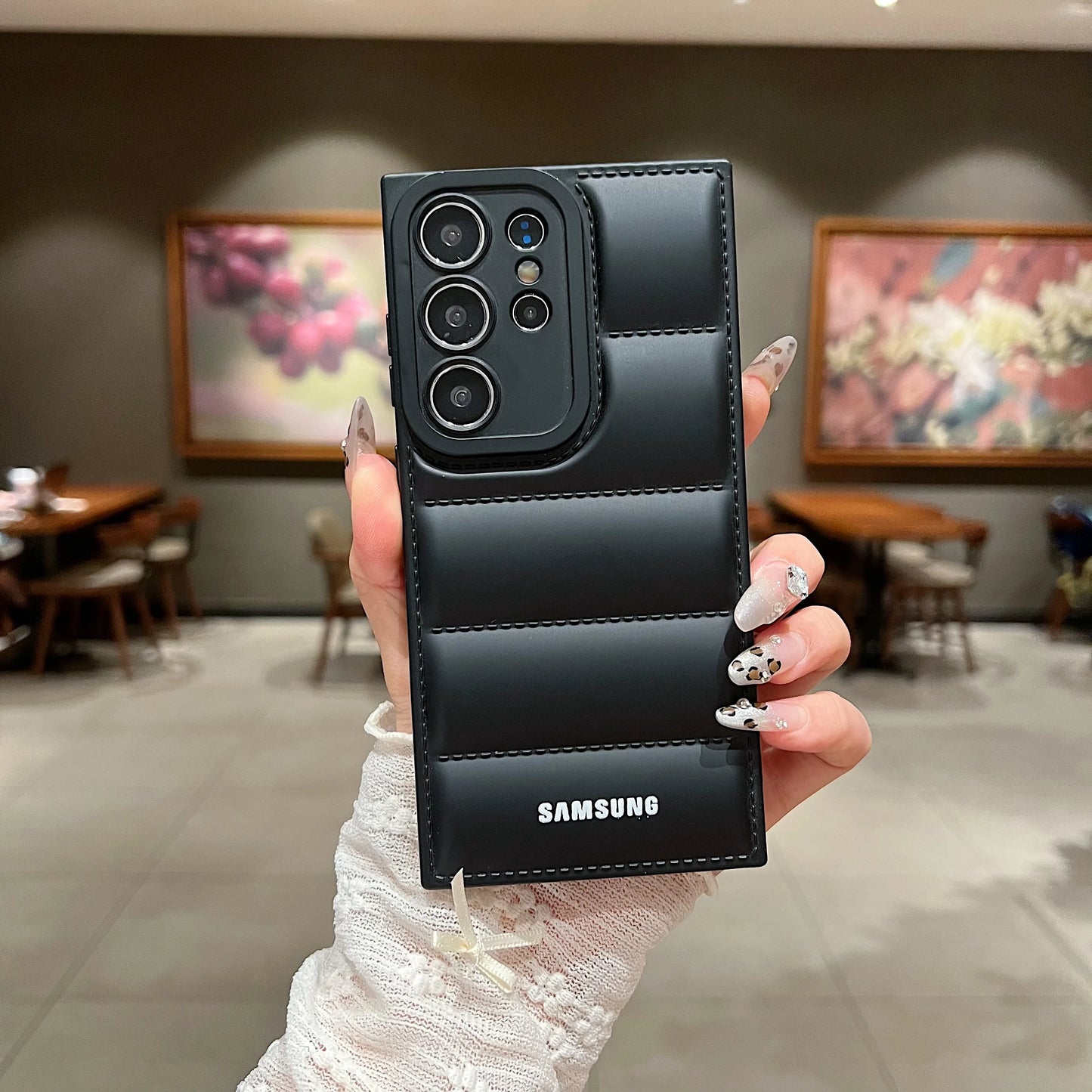 Wave Puffer Down Jacket Phone Case