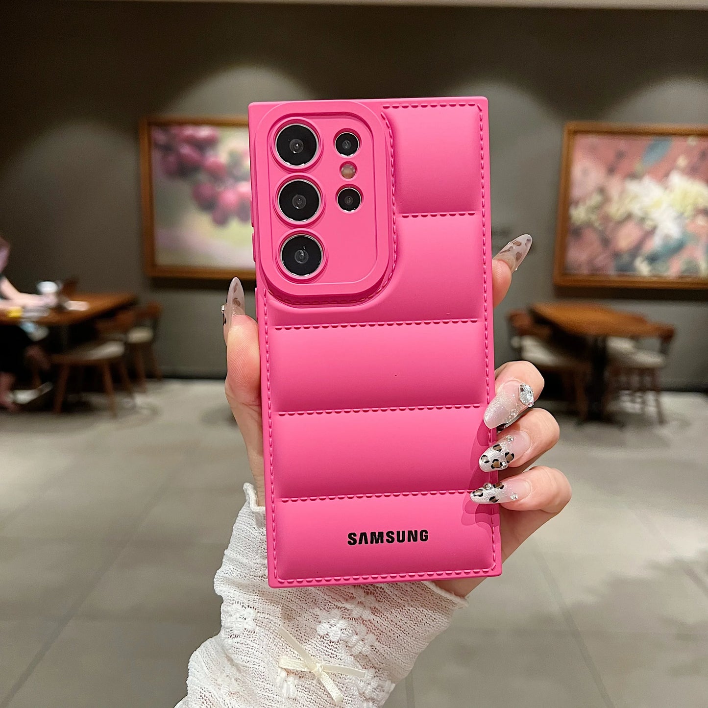 Wave Puffer Down Jacket Phone Case