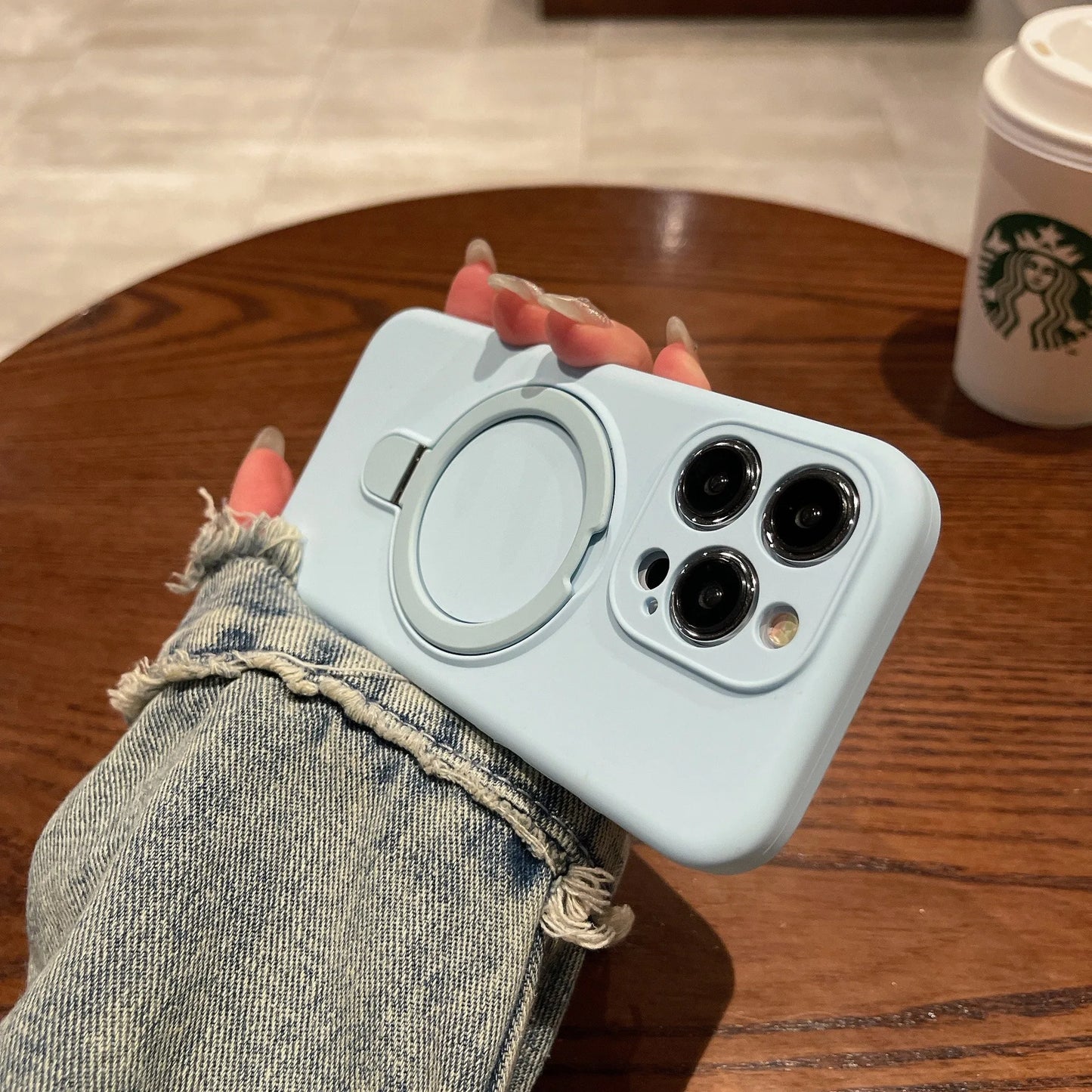 Liquid Magnetic Stand Phone case