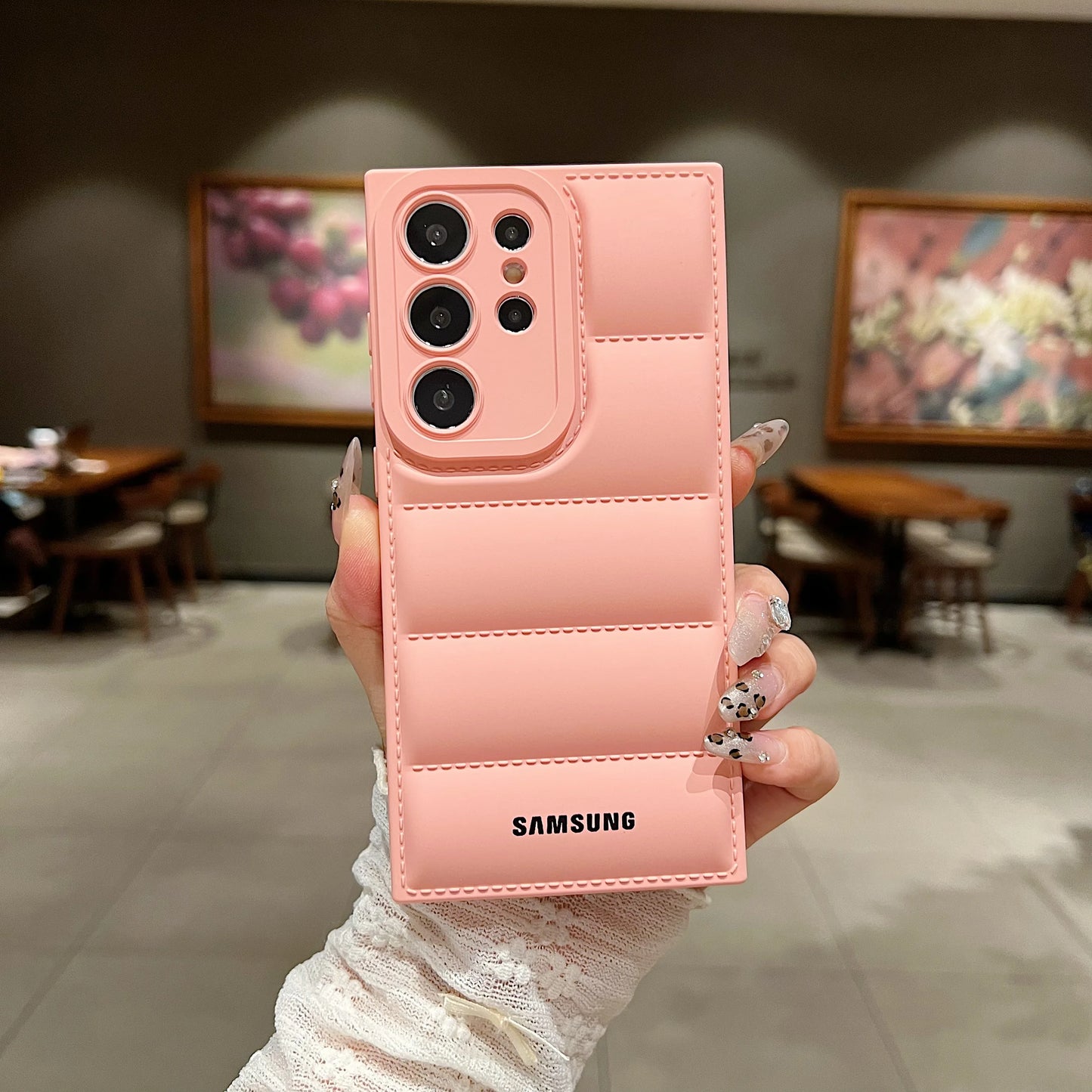 Wave Puffer Down Jacket Phone Case