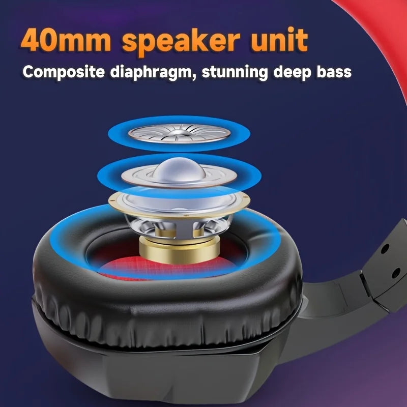 wired over-ear gaming headset