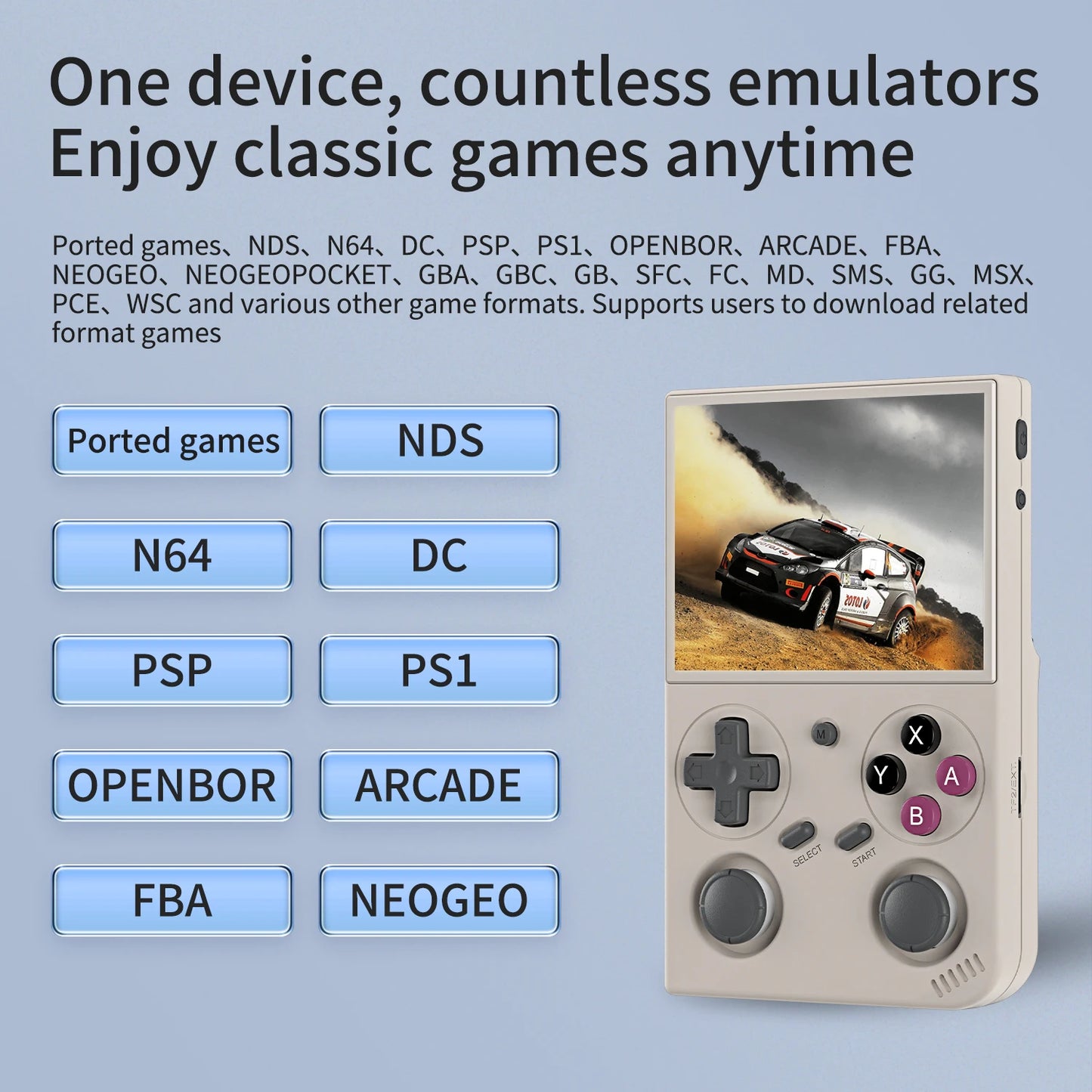 BATLEXP G350 Handheld Game Console 3.5'' IPS Screen Linux System
