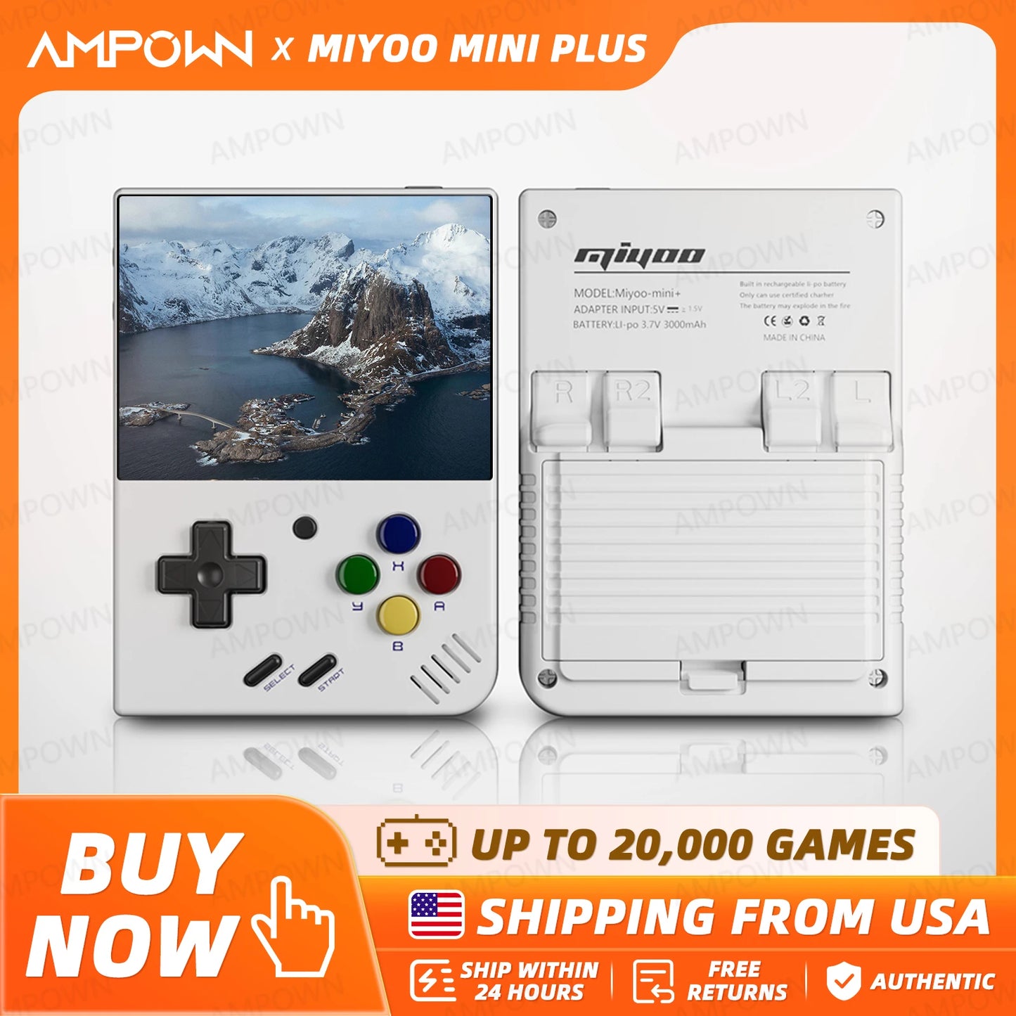 MIYOO Mini Plus Portable Retro Handheld Game Console V2 Mini+ IPS Screen Classic Video Games