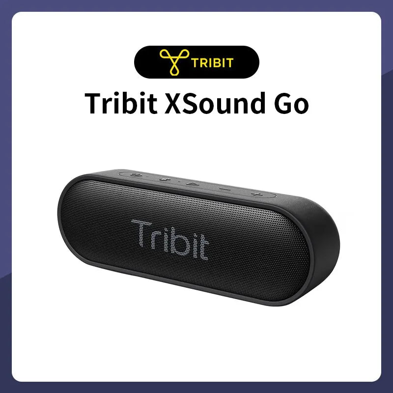 Tribit XSound Go Portable Bluetooth Speaker IPX7 Waterproof Better Bass 24-Hour Playtime