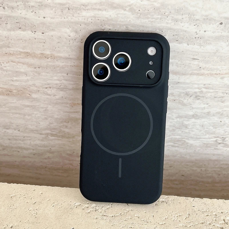 Magsafe Solid Color Silicone For iPhone 17 Pro Max/17/17 Pro Air Bumper Back Cover