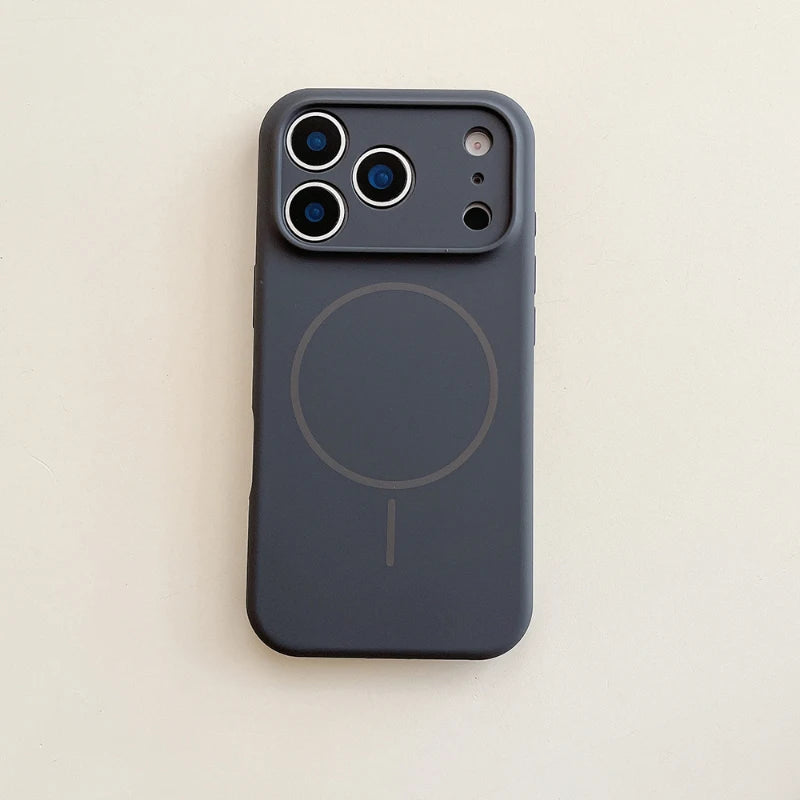 Magsafe Solid Color Silicone For iPhone 17 Pro Max/17/17 Pro Air Bumper Back Cover