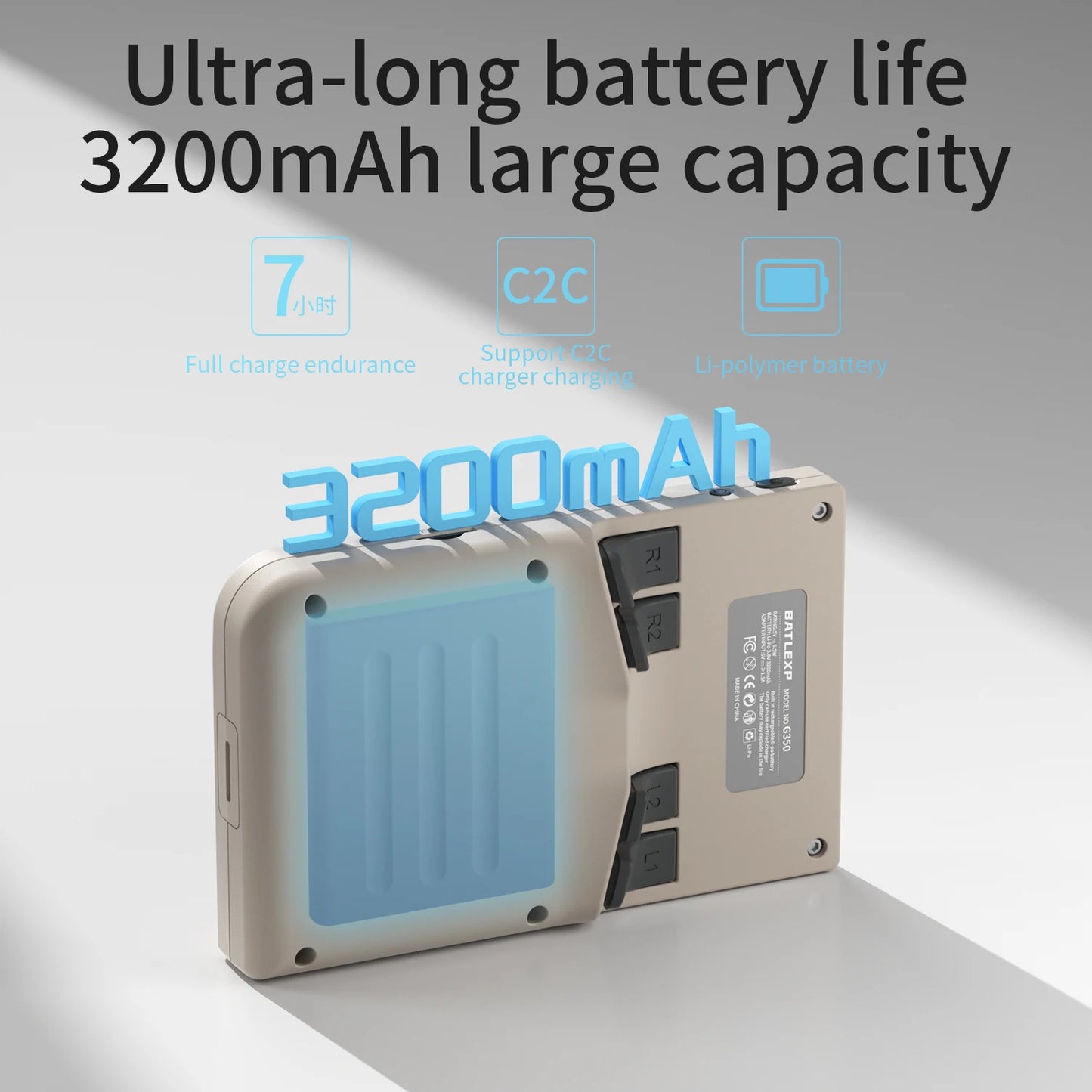 BATLEXP G350 Handheld Game Console 3.5'' IPS Screen Linux System