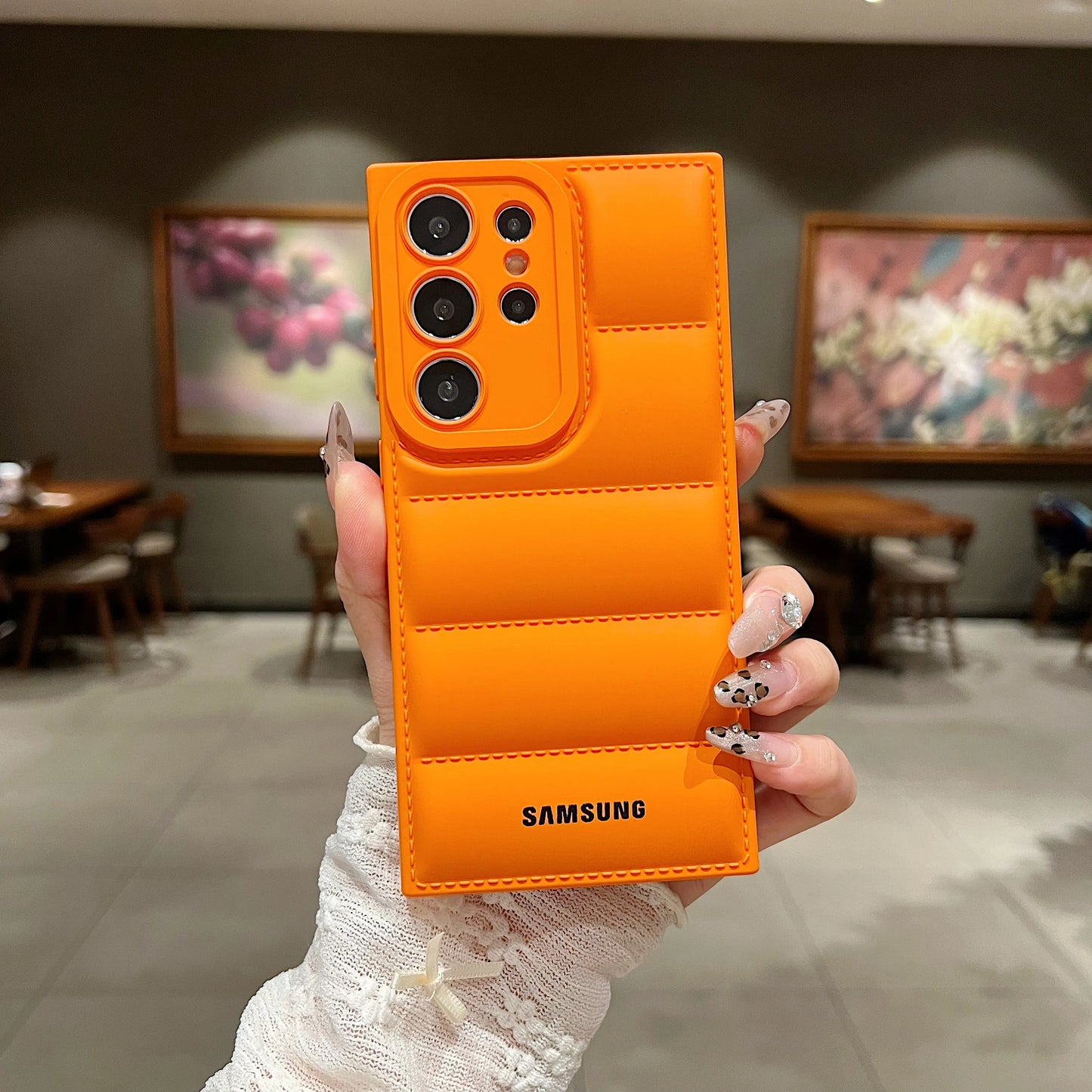 Wave Puffer Down Jacket Phone Case