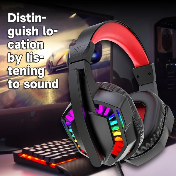 wired over-ear gaming headset
