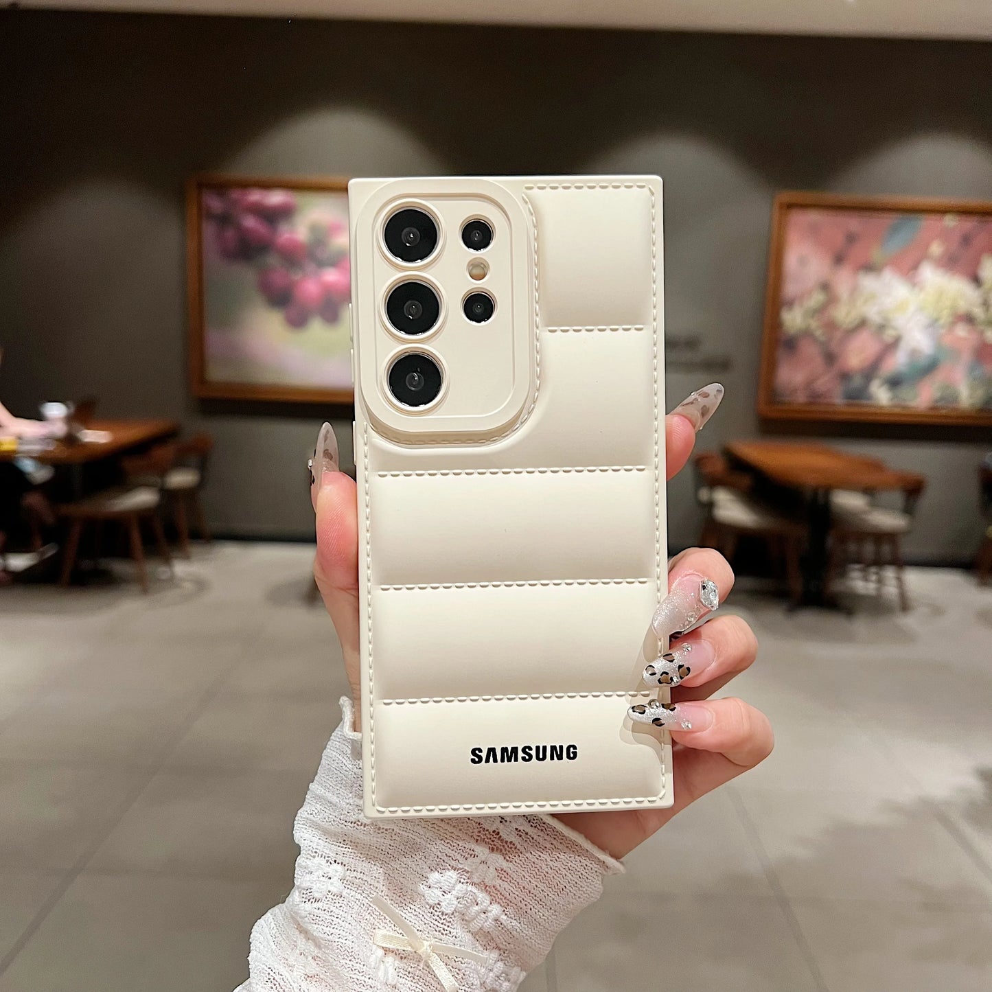 Wave Puffer Down Jacket Phone Case