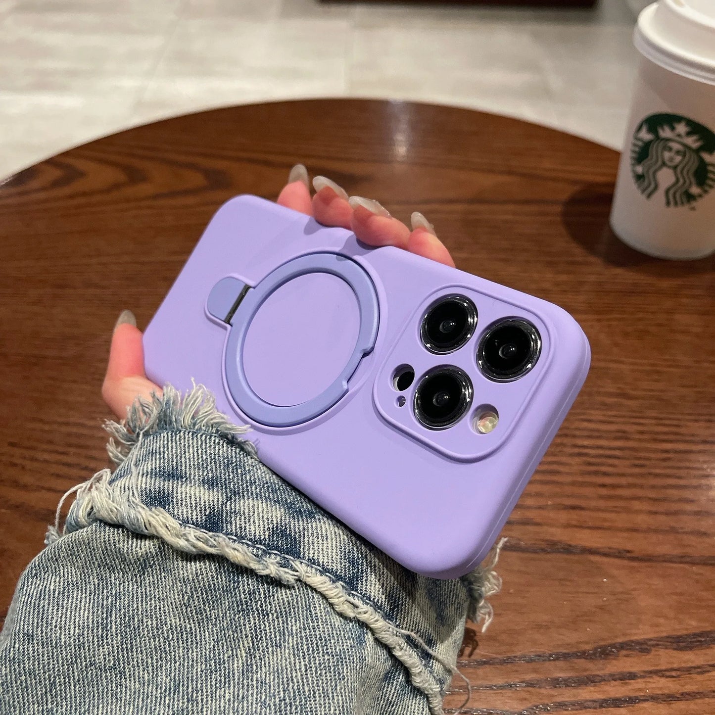 Liquid Magnetic Stand Phone case