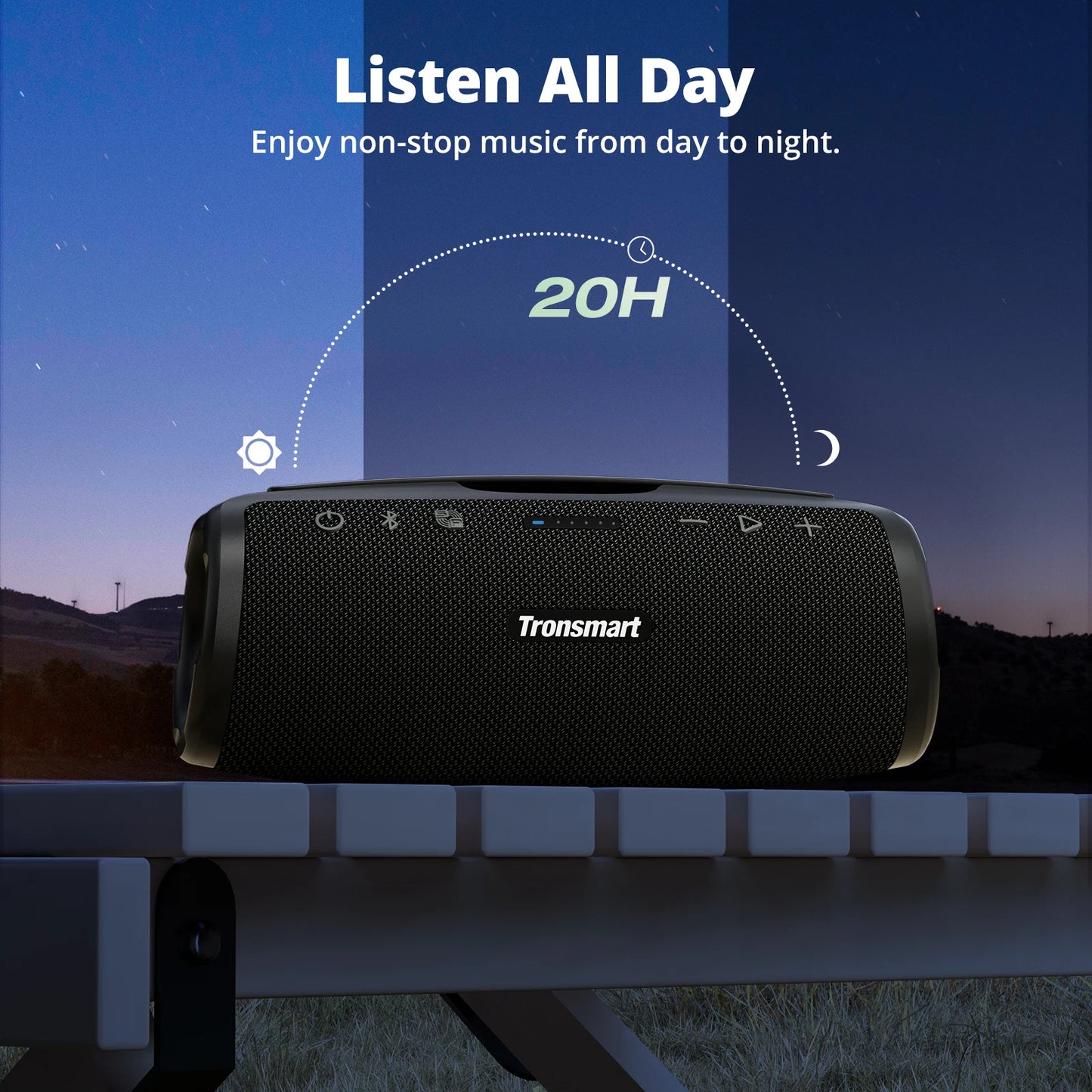 Tronsmart Mirtune S100 Speaker Bluetooth Powerful Speaker with 50W, IPX7 Waterproof,