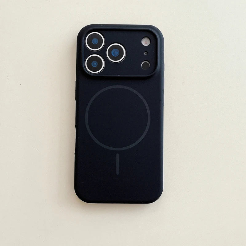 Magsafe Solid Color Silicone For iPhone 17 Pro Max/17/17 Pro Air Bumper Back Cover