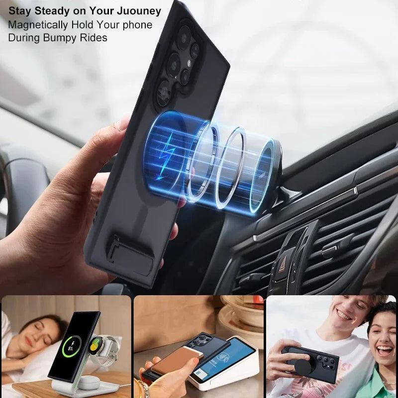 UYUXIO Magnetic Stand Mobile Phone Case